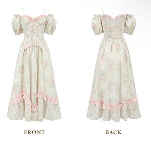 Cottage core Lacemade corset dress